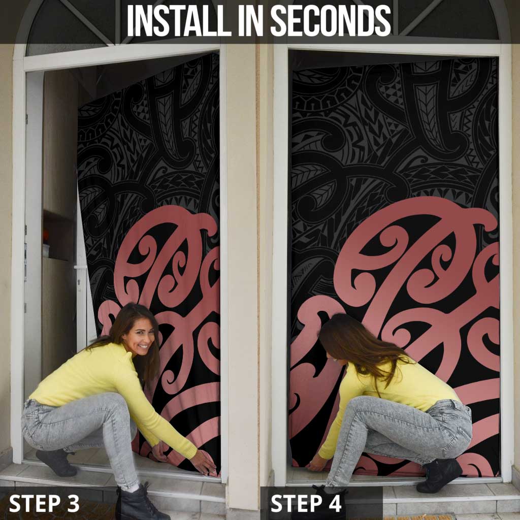 New Zealand Mangopare Tamanako Door Cover Aotearoa Maori - Polynesian Pride