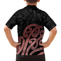 New Zealand Mangopare Tamanako Family Matching Off The Shoulder Long Sleeve Dress and Hawaiian Shirt Aotearoa Maori