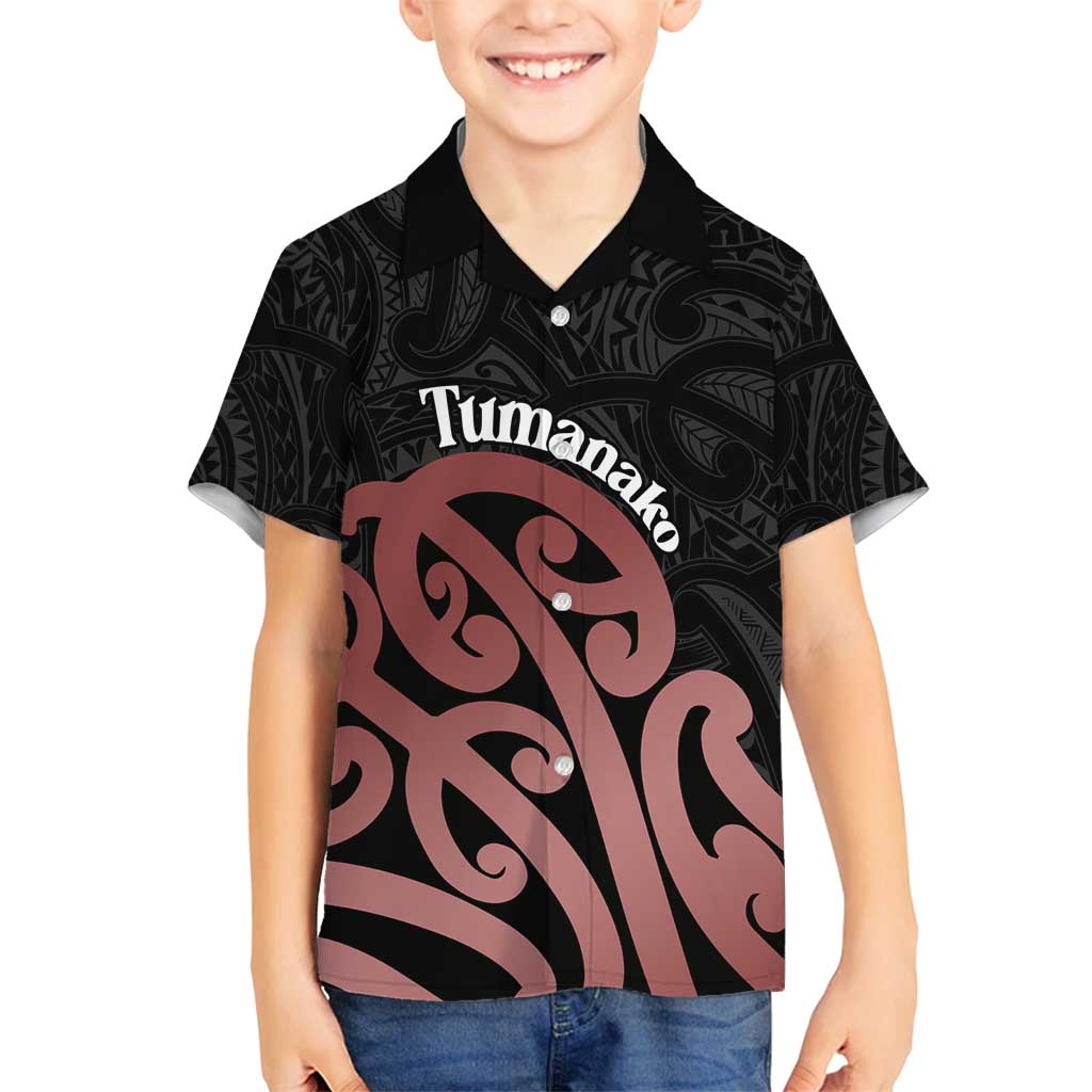 New Zealand Mangopare Tamanako Family Matching Off Shoulder Maxi Dress and Hawaiian Shirt Aotearoa Maori