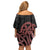 New Zealand Mangopare Tamanako Family Matching Off Shoulder Short Dress and Hawaiian Shirt Aotearoa Maori