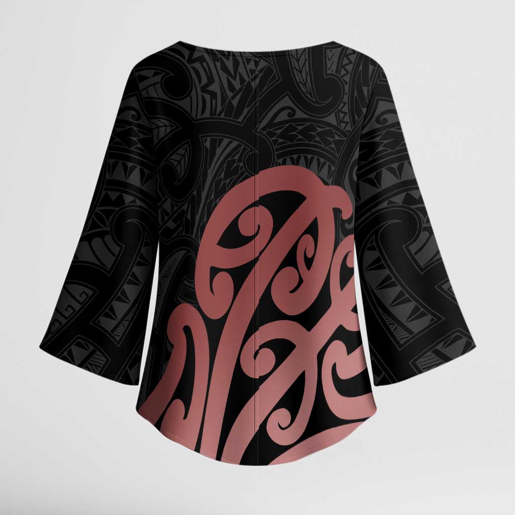 New Zealand Mangopare Tamanako Kimono Sleeve Blouse Aotearoa Maori - Polynesian Pride