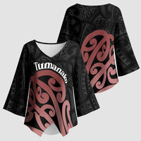 New Zealand Mangopare Tamanako Kimono Sleeve Blouse Aotearoa Maori - Polynesian Pride