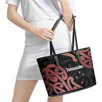 New Zealand Mangopare Tamanako Leather Tote Bag Aotearoa Maori