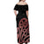 New Zealand Mangopare Tamanako Off Shoulder Maxi Dress Aotearoa Maori