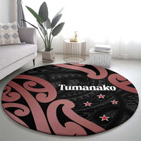 New Zealand Mangopare Tamanako Round Carpet Aotearoa Maori