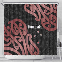 New Zealand Mangopare Tamanako Shower Curtain Aotearoa Maori