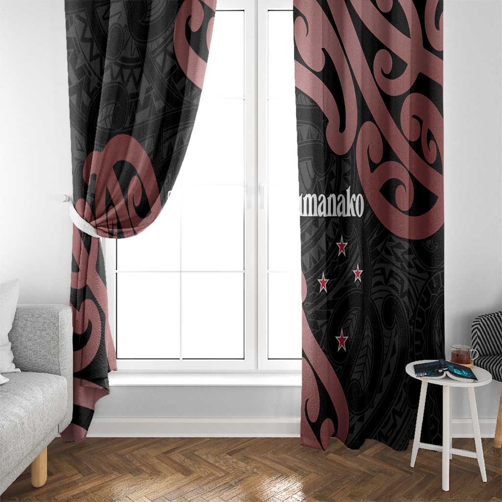 New Zealand Mangopare Tamanako Window Curtain Aotearoa Maori