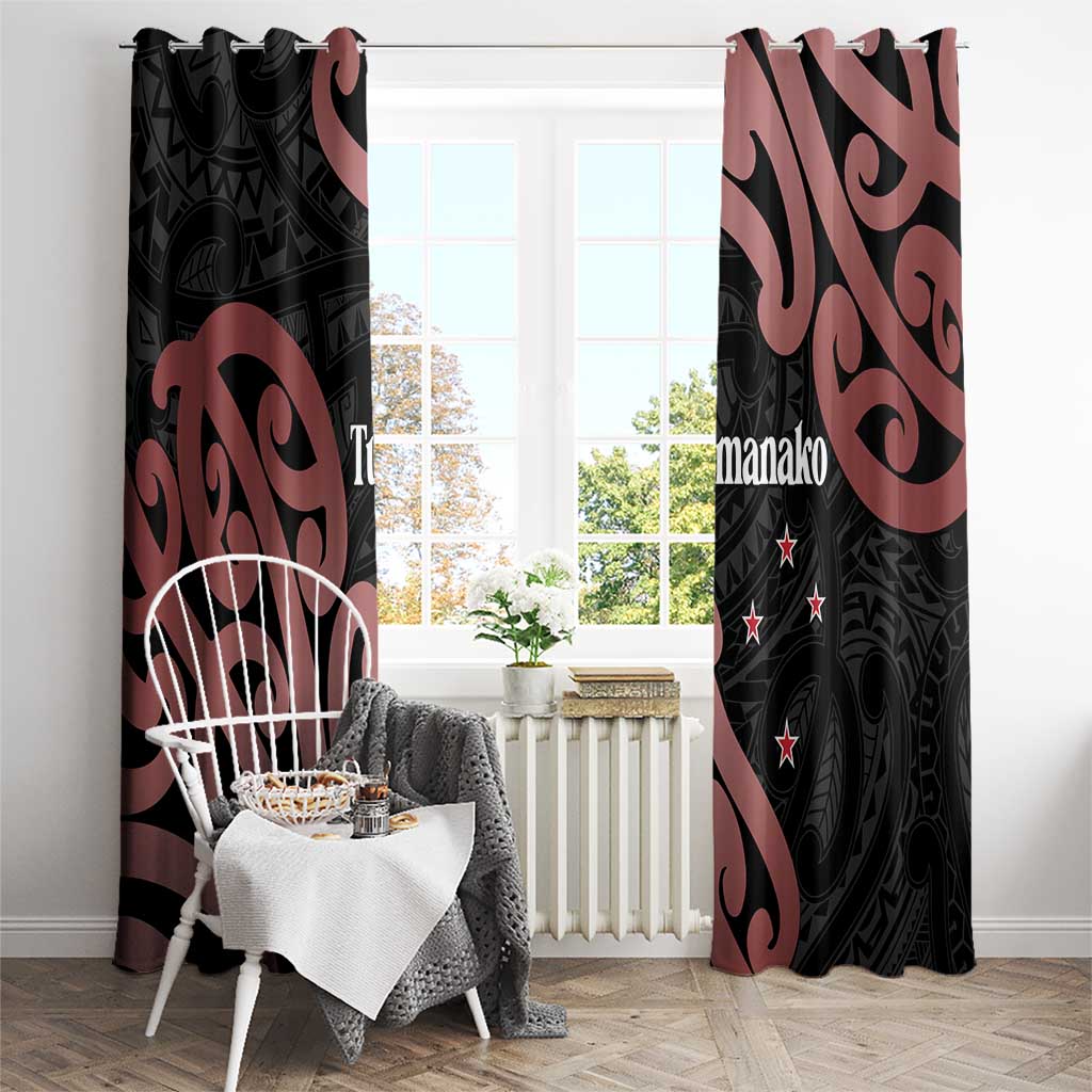 New Zealand Mangopare Tamanako Window Curtain Aotearoa Maori