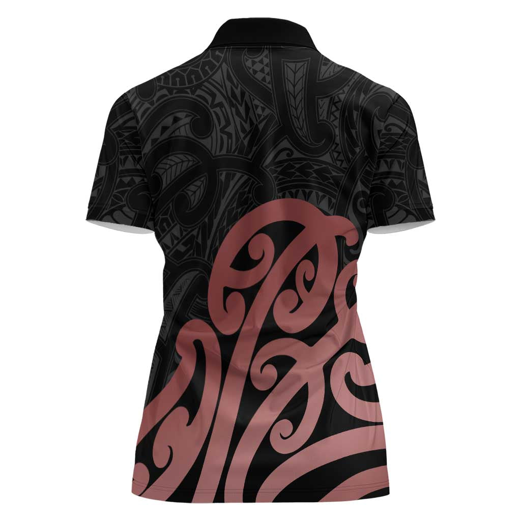 New Zealand Mangopare Tamanako Women Polo Shirt Aotearoa Maori