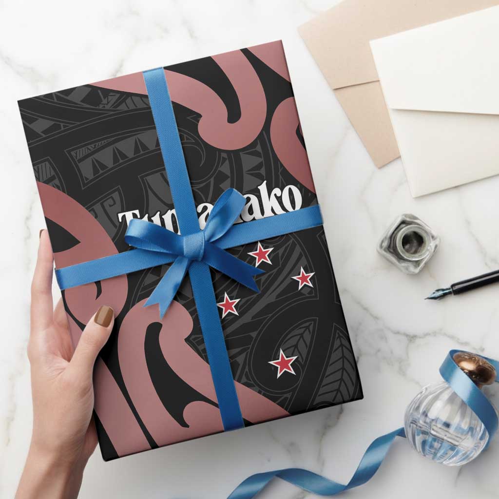 New Zealand Mangopare Tamanako Wrapping Paper Aotearoa Maori - Polynesian Pride