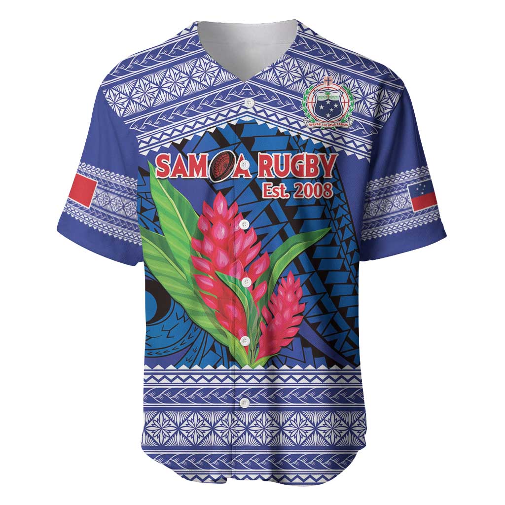 Custom Samoa Rugby Baseball Jersey 2024 Go Champions Samoan Gingers LT14 Blue - Polynesian Pride