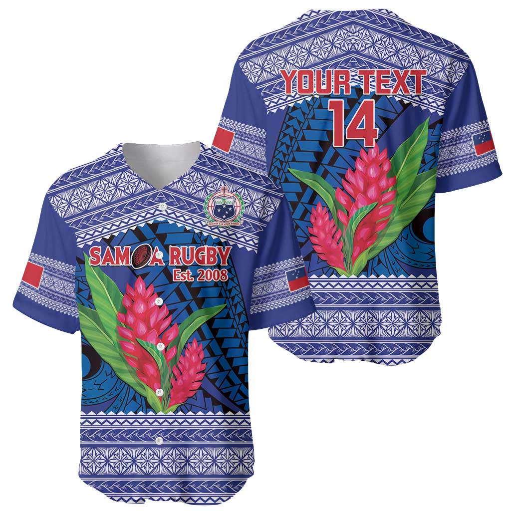 Custom Samoa Rugby Baseball Jersey 2024 Go Champions Samoan Gingers LT14 - Polynesian Pride