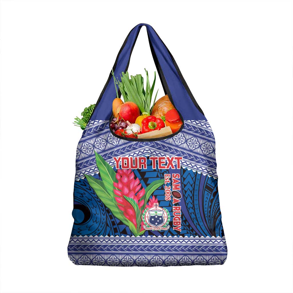 Custom Samoa Rugby Grocery Bag Go Champions Samoan Gingers