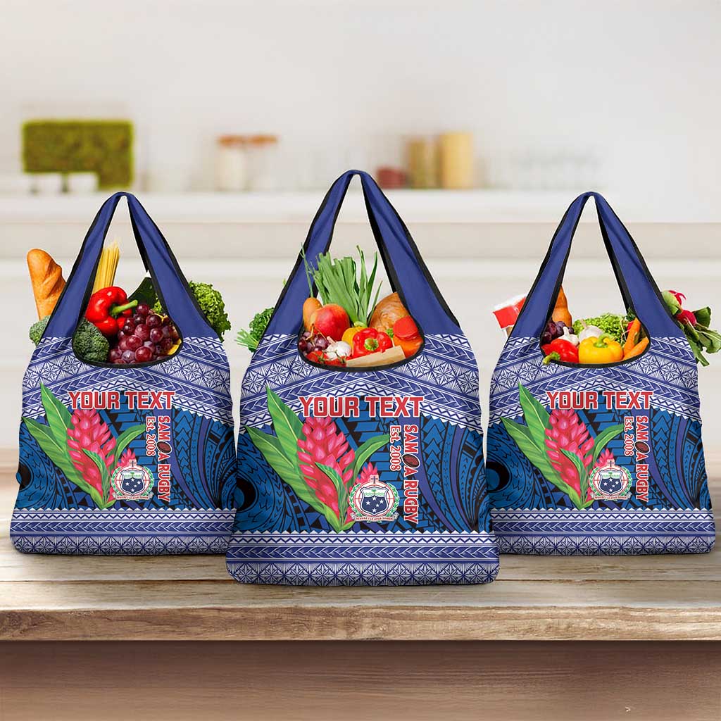 Custom Samoa Rugby Grocery Bag Go Champions Samoan Gingers