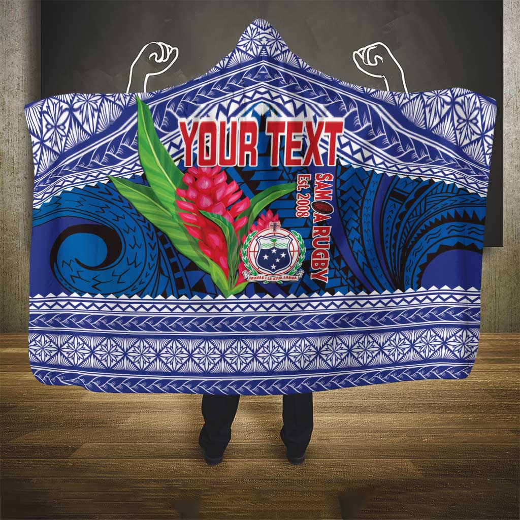 Custom Samoa Rugby Hooded Blanket 2024 Go Champions Samoan Gingers