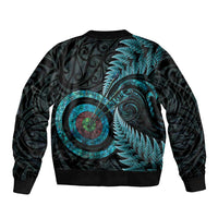 New Zealand Archery Bomber Jacket Aotearoa Silver Fern Maori - Polynesian Pride