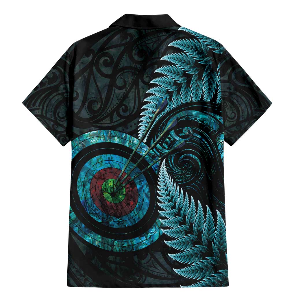 New Zealand Archery Family Matching Mermaid Dress and Hawaiian Shirt Aotearoa Silver Fern Maori - Polynesian Pride