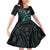 New Zealand Archery Family Matching Off Shoulder Short Dress and Hawaiian Shirt Aotearoa Silver Fern Maori - Polynesian Pride
