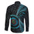 New Zealand Archery Family Matching Off Shoulder Short Dress and Hawaiian Shirt Aotearoa Silver Fern Maori - Polynesian Pride