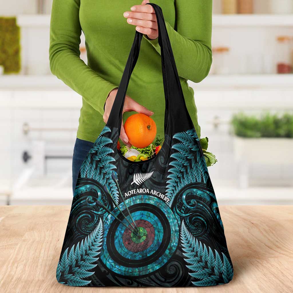 New Zealand Archery Grocery Bag Aotearoa Silver Fern Maori - Polynesian Pride