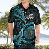New Zealand Archery Hawaiian Shirt Aotearoa Silver Fern Maori - Polynesian Pride