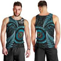 New Zealand Archery Men Tank Top Aotearoa Silver Fern Maori - Polynesian Pride