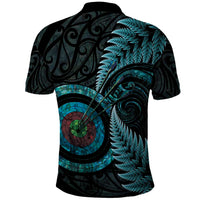 New Zealand Archery Polo Shirt Aotearoa Silver Fern Maori - Polynesian Pride