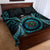 New Zealand Archery Quilt Bed Set Aotearoa Silver Fern Maori - Polynesian Pride