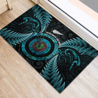 New Zealand Archery Rubber Doormat Aotearoa Silver Fern Maori - Polynesian Pride