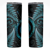 New Zealand Archery Skinny Tumbler Aotearoa Silver Fern Maori - Polynesian Pride