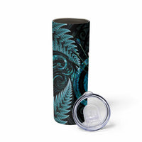 New Zealand Archery Skinny Tumbler Aotearoa Silver Fern Maori - Polynesian Pride