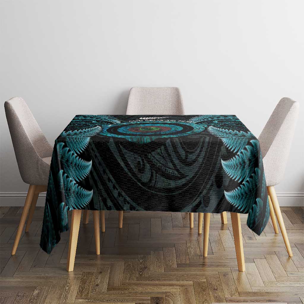 New Zealand Archery Tablecloth Aotearoa Silver Fern Maori - Polynesian Pride