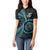 New Zealand Archery Women Polo Shirt Aotearoa Silver Fern Maori - Polynesian Pride