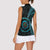 New Zealand Archery Women Sleeveless Polo Shirt Aotearoa Silver Fern Maori - Polynesian Pride