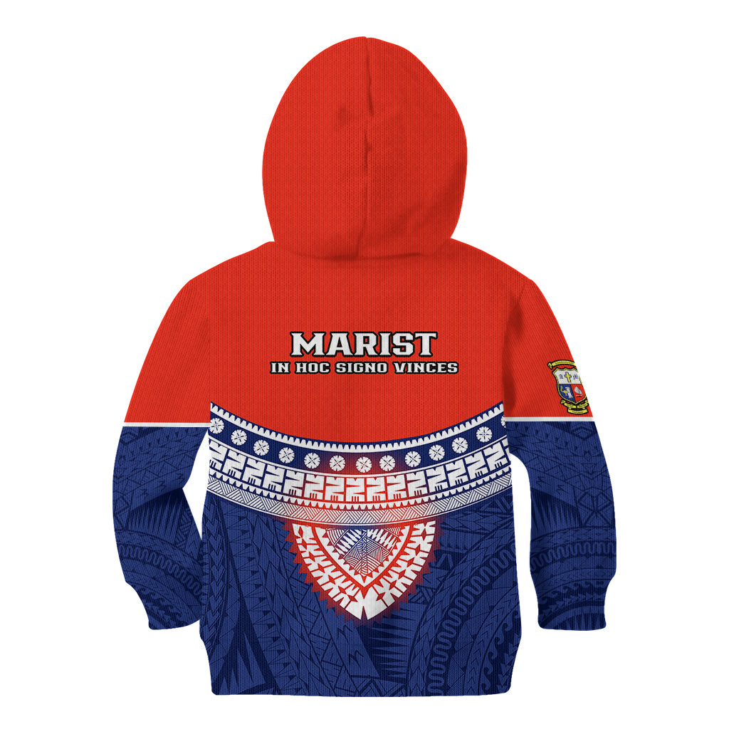 Fiji School Kid Hoodie Marist Brothers Fijian Tapa Pattern LT14 - Polynesian Pride