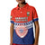 Fiji School Kid Polo Shirt Marist Brothers Fijian Tapa Pattern LT14 Kid Blue - Polynesian Pride