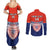Custom Fiji School Couples Matching Summer Maxi Dress and Long Sleeve Button Shirts Marist Brothers Fijian Tapa Pattern LT14 - Polynesian Pride