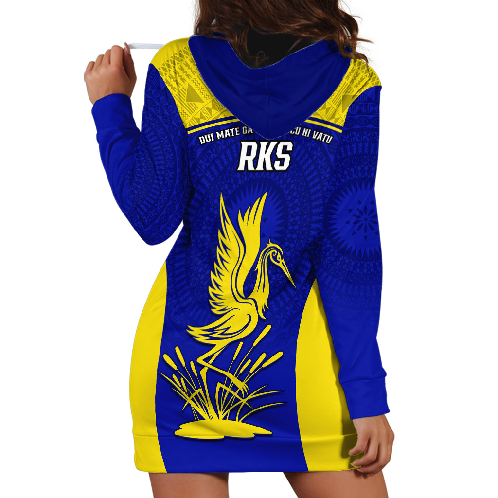 Fiji School Hoodie Dress Ratu Kadavulevu Heron With Fijian Tapa LT14 - Polynesian Pride