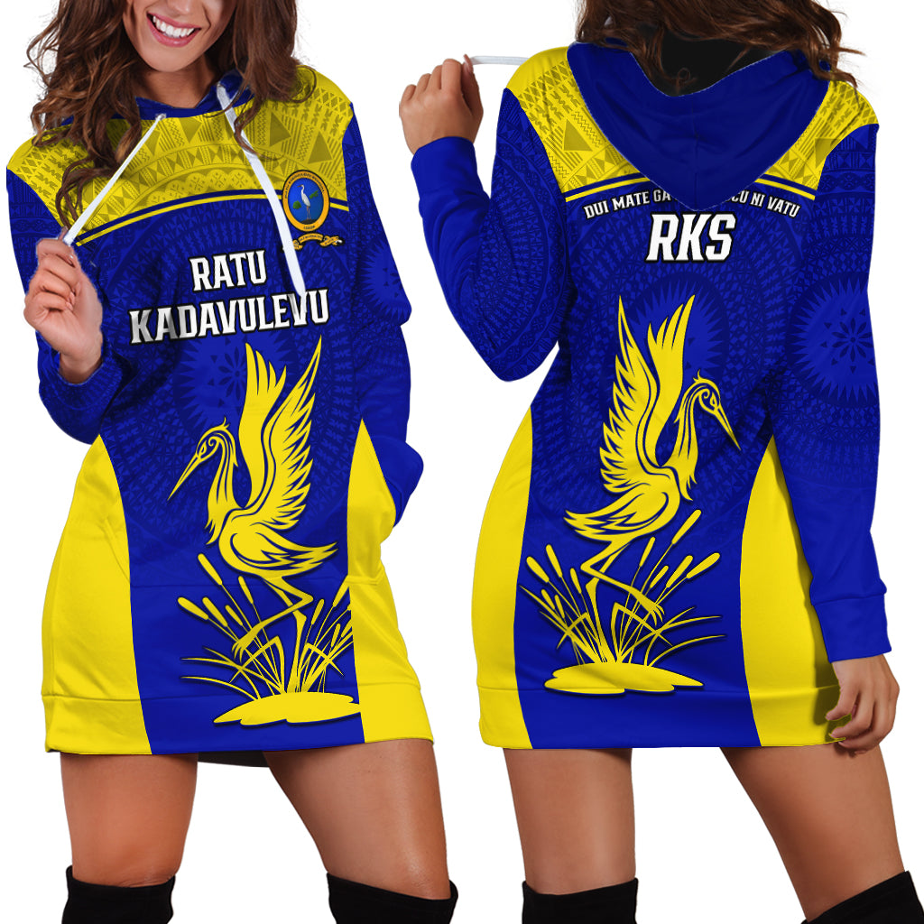 Fiji School Hoodie Dress Ratu Kadavulevu Heron With Fijian Tapa LT14 - Polynesian Pride