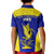 Fiji School Kid Polo Shirt Ratu Kadavulevu Heron With Fijian Tapa LT14 - Polynesian Pride