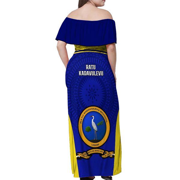 Fiji School Couples Matching Long Sleeve Bodycon Dress and Hawaiian Shirt Ratu Kadavulevu Heron With Fijian Tapa LT14 main image 0