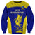 Fiji School Sweatshirt Ratu Kadavulevu Heron With Fijian Tapa LT14 Unisex Gold - Polynesian Pride
