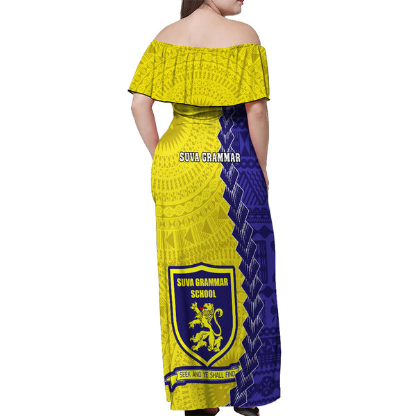 Custom Fiji School Puletasi Suva Grammar Lions With Fijian Tapa LT14 main image 0