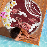 Blood Gold Polynesia Beach Blanket Polynesian Frangipani With Sea Turtles