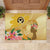 Polynesia Childhood Cancer Awareness Rubber Doormat Be Bold Go Gold Polynesian Art