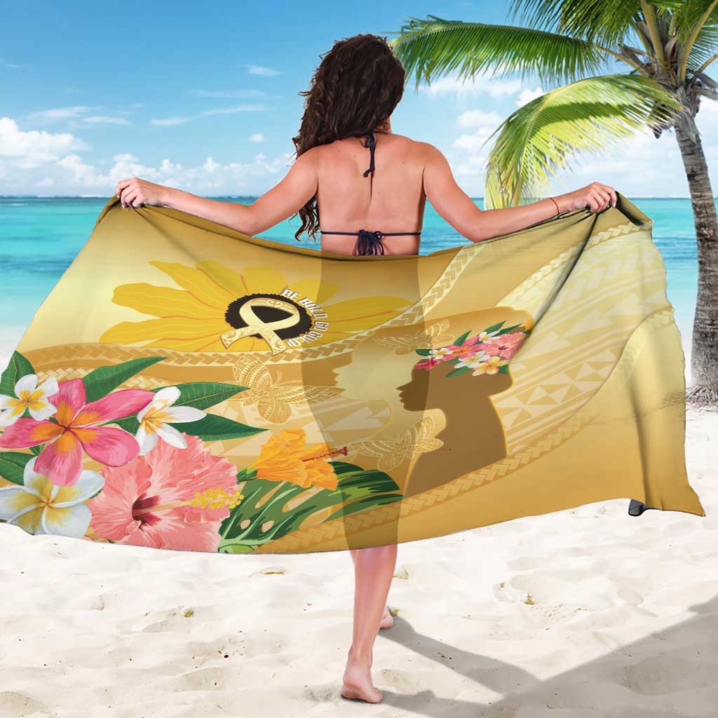 Polynesia Childhood Cancer Awareness Sarong Be Bold Go Gold Polynesian Art