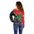 New Zealand And Lebanon Off Shoulder Sweater Silver Fern Maori With Cedar Tree Together LT14 - Polynesian Pride