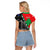 New Zealand And Lebanon Raglan Cropped T Shirt Silver Fern Maori With Cedar Tree Together LT14 - Polynesian Pride