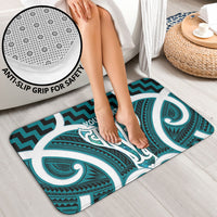 Aotearoa Atua Tangaroa Personalised Bathroom Set God Of The Sea Maori Whale Tail Cyan