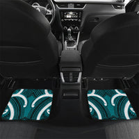 Aotearoa Atua Tangaroa Personalised Car Mats God Of The Sea Maori Whale Tail Cyan